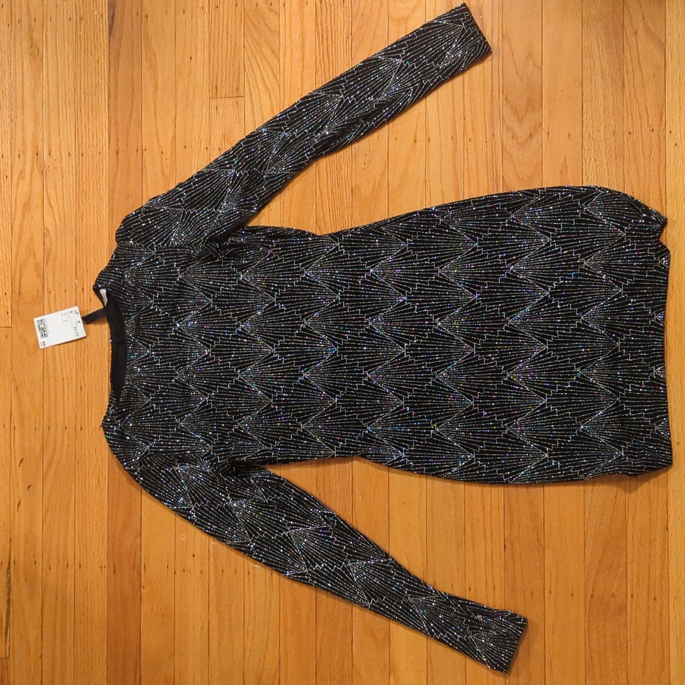 H&M Divided Sparkling Backless Shell Mini Dress